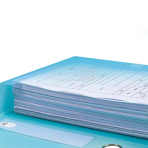 DELI-დელი A4 პლასტიკური სასაბუთე ყუთი 550-ფურცელზე 55მმ No.63211